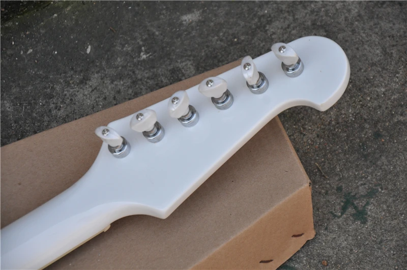 Классическая 6-струнная электрическая гитара Firebird корпус из твердого белого
