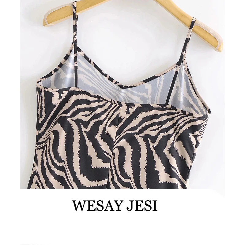 WESAY JESI Fashion Women Animal Print Dress Strap Sleeveless Ladies Midi Dress Vestidos Sexy Women Summer Clubwear Fashionable
WESAY JESI Fashion Women Animal Print Dress Strap Sleeveless Ladies Midi Dress Vestidos Sexy Women Summer Clubwear Fashionable