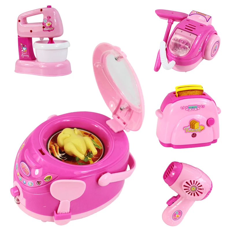 Mini Size Household Appliances Kitchen Toys Children Pretend Play Kitchen Accessories Toy Toaster Cooker Toys for Girls
Mini Size Household Appliances Kitchen Toys Children Pretend Play Kitchen Accessories Toy Toaster Cooker Toys for Girls