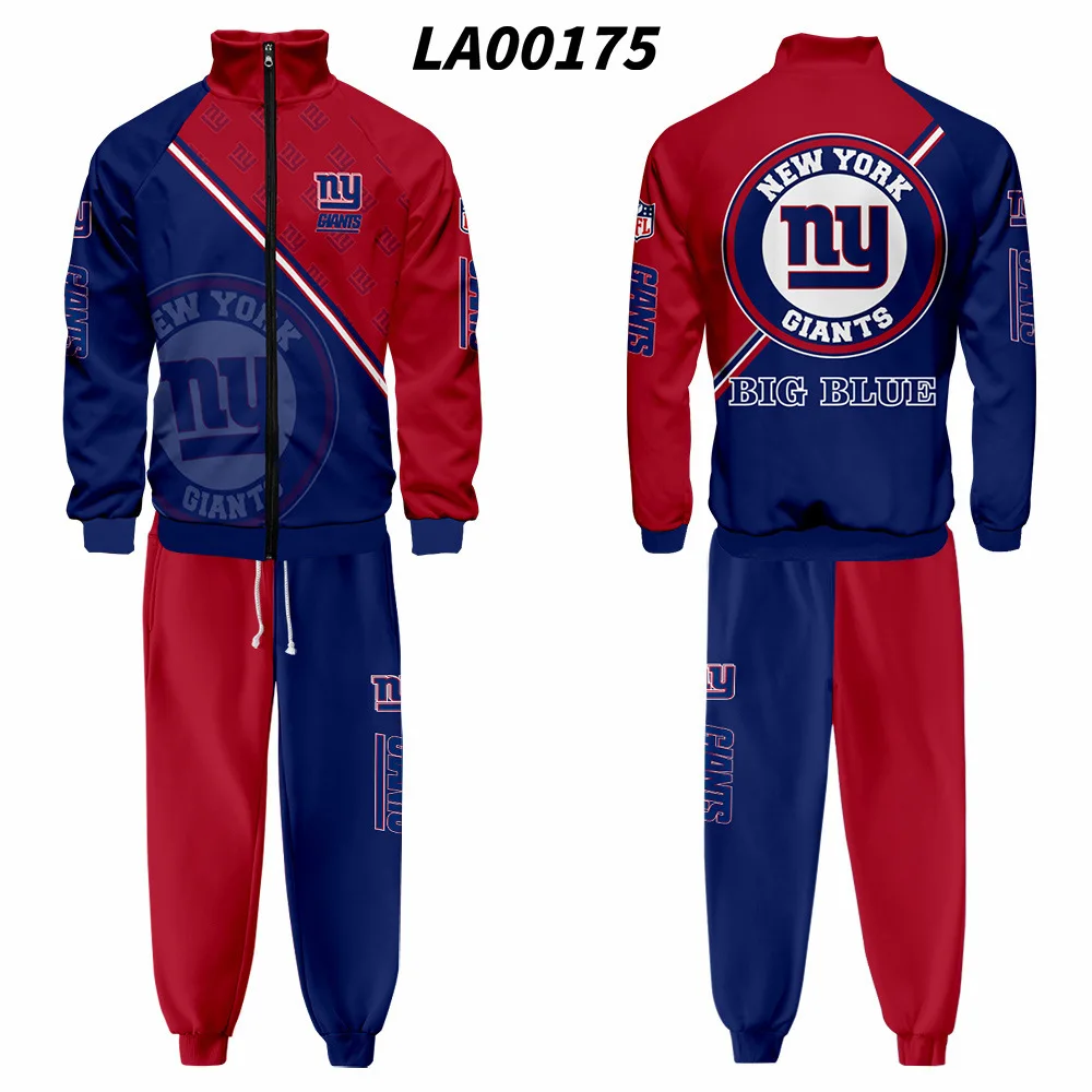 Мужские комплекты Нью-Йорка, толстовка с капюшоном на молнии и 3D-принтом футбольных гигантов, спортивные штаны для фитнеса и бега, комплект ...
Мужские комплекты Нью-Йорка, толстовка с капюшоном на молнии и 3D-принтом футбольных гигантов, спортивные штаны для фитнеса и бега, комплект ...