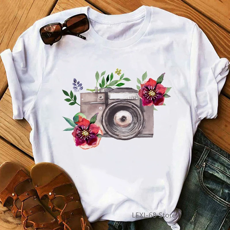 flower camera print t-shirt women vintage t shirt autumn winter basic tshirt femme white short sleeve o-neck casual tops tees
flower camera print t-shirt women vintage t shirt autumn winter basic tshirt femme white short sleeve o-neck casual tops tees