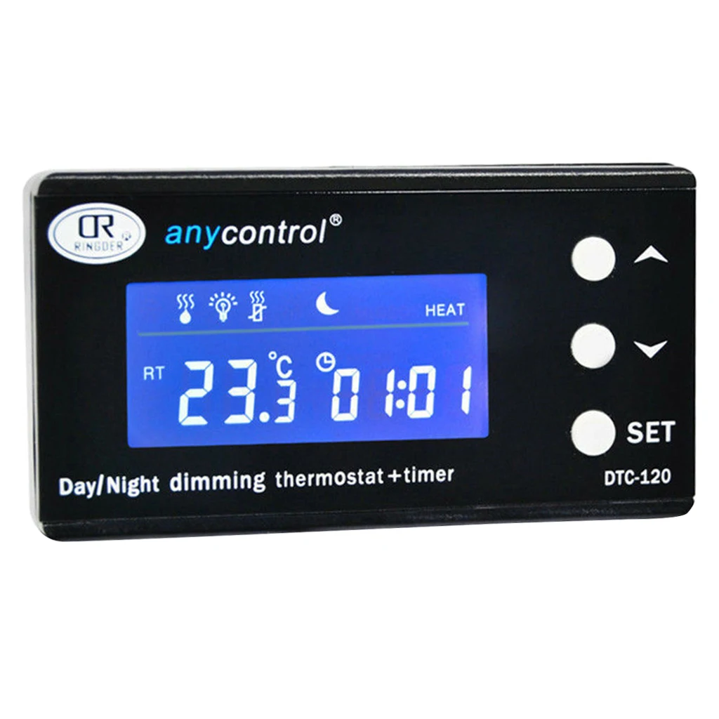 Digital Thermostat Temperature Controller Reptile Thermostat for Fish Tank Aquarium Amphibian Pet & Incubating Chicken
Digital Thermostat Temperature Controller Reptile Thermostat for Fish Tank Aquarium Amphibian Pet & Incubating Chicken