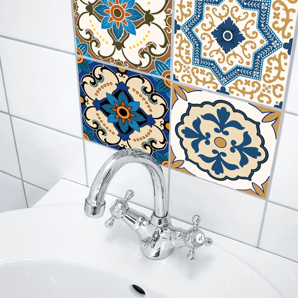 Funlife Moroccan Tiles Tile Sticker Wall Sticker Self-Adhesive Decorative Removable Easy to Clean Eco-friendly PVC for Bathroom
Funlife Moroccan Tiles Tile Sticker Wall Sticker Self-Adhesive Decorative Removable Easy to Clean Eco-friendly PVC for Bathroom