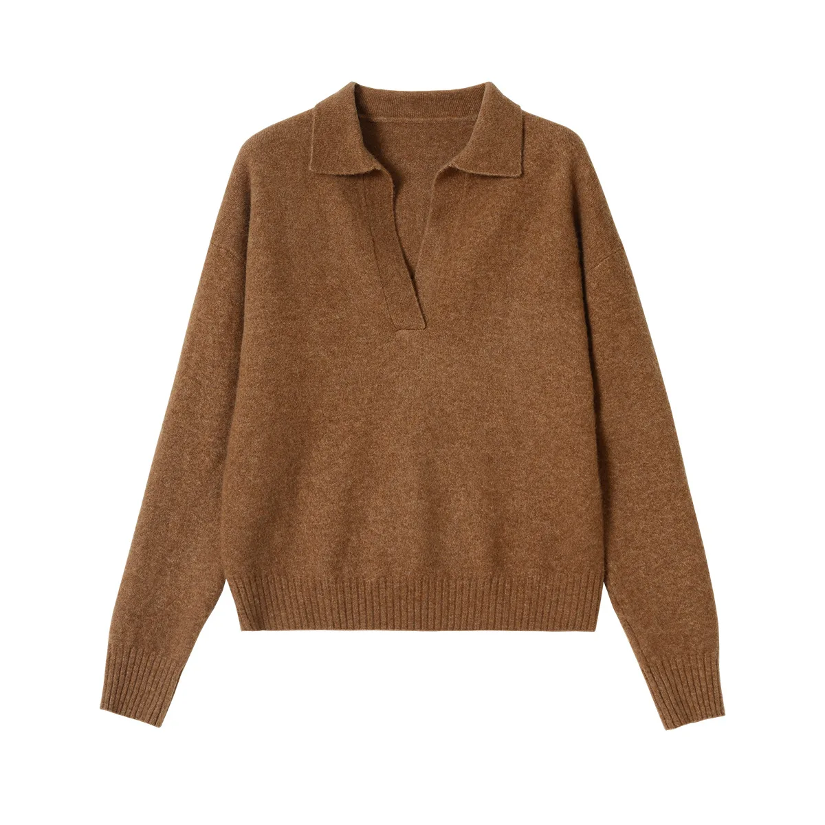 Spring 2021 Early New Women Sweater Soft Camel Knit Pullover Lapel Long Sleeve Women's Base Sweater
Spring 2021 Early New Women Sweater Soft Camel Knit Pullover Lapel Long Sleeve Women's Base Sweater