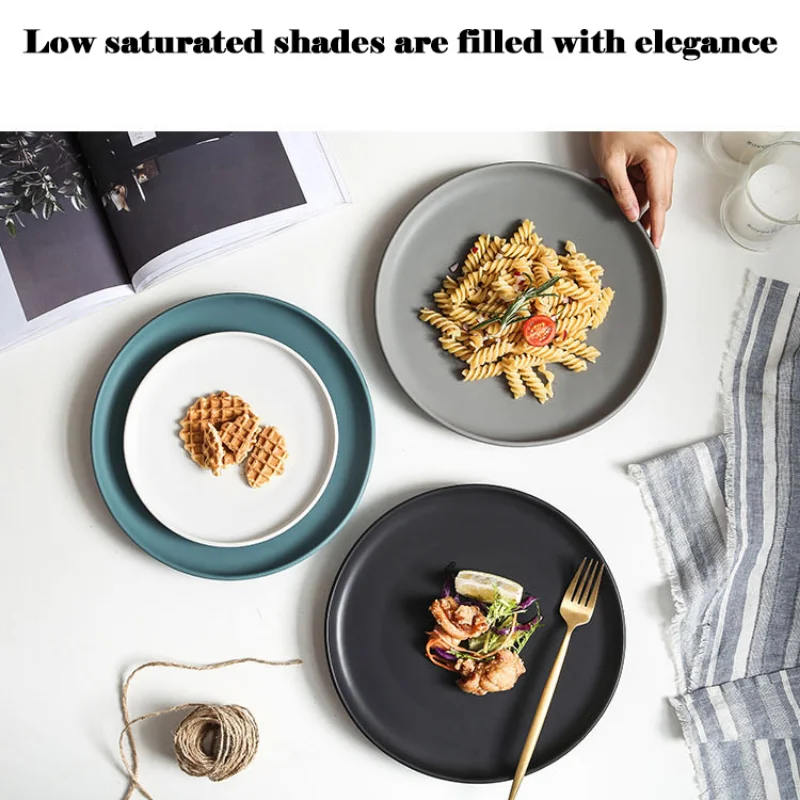 Nordic Ceramic Steak Western Dish Plates Home Dishes Creative Plate Fruit Dish Dessert Tableware Western Style Steak Dishes
Nordic Ceramic Steak Western Dish Plates Home Dishes Creative Plate Fruit Dish Dessert Tableware Western Style Steak Dishes
