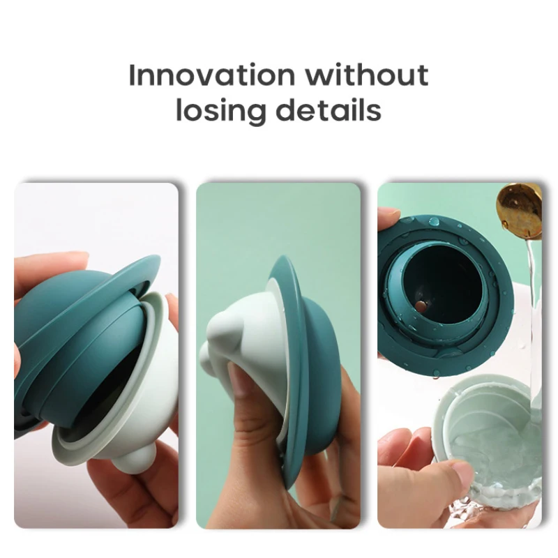 4 Colors 5.4cm Diameter Food Grade Soft Silicone Eco-Friendly Useful Homemade Ice Cube Tray Ball Maker Mold Cute Simple