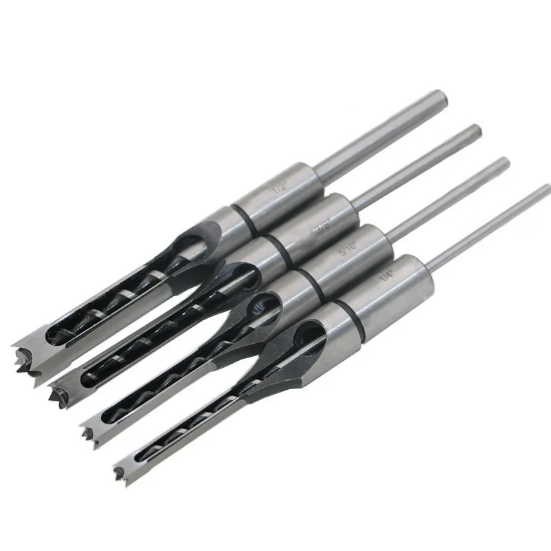 4Pcs/Set 1/4-to-1/2-Inch Woodworking Chisels Set Wood Square Hole Drill Bit Set Auger Bit Drill Bits for Metal Tools
4Pcs/Set 1/4-to-1/2-Inch Woodworking Chisels Set Wood Square Hole Drill Bit Set Auger Bit Drill Bits for Metal Tools