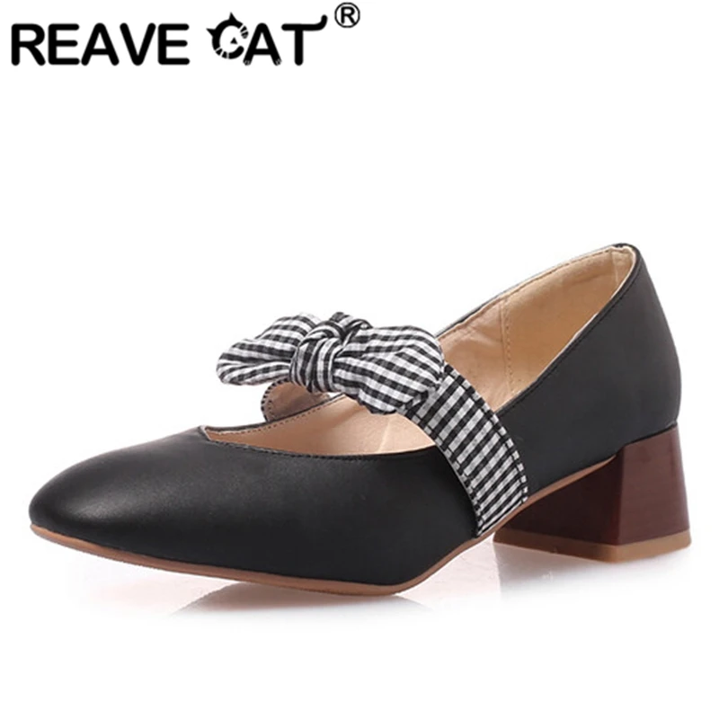 REAVE CAT 2022 New Women Pumps Square Toe Chunky Heels Bowtie Elastic Band Solid Sweet Plus Size 32-54 Black Beige Spring S3109
REAVE CAT 2022 New Women Pumps Square Toe Chunky Heels Bowtie Elastic Band Solid Sweet Plus Size 32-54 Black Beige Spring S3109