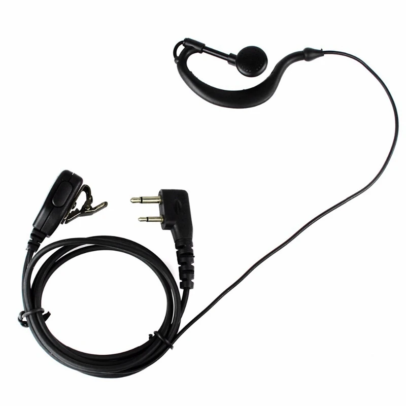 AABB-Walkie Talkie Ptt Mic Radio Earpiece Headset for Icom Ic-F11 Ic-F11S Ic-F31 Maxon Sl25 Vertex Vx-200 Cobra Hh37St | Электроника