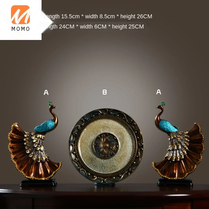New Chinese Office Lucky Peacock Decoration Home Decoration Living Room Wine Cabinet Decorations
New Chinese Office Lucky Peacock Decoration Home Decoration Living Room Wine Cabinet Decorations