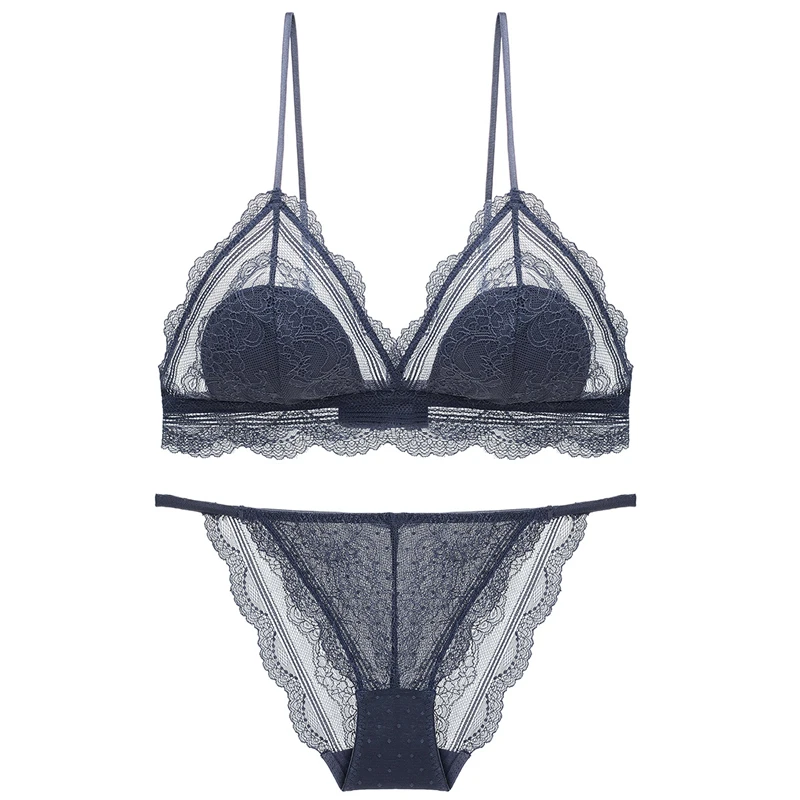 Women's French Sexy Lace Triangle Cup Girls Bra Bra Thin Style No Steel Ring Lace Underwear Women Set bra and panty set WT006
Women's French Sexy Lace Triangle Cup Girls Bra Bra Thin Style No Steel Ring Lace Underwear Women Set bra and panty set WT006