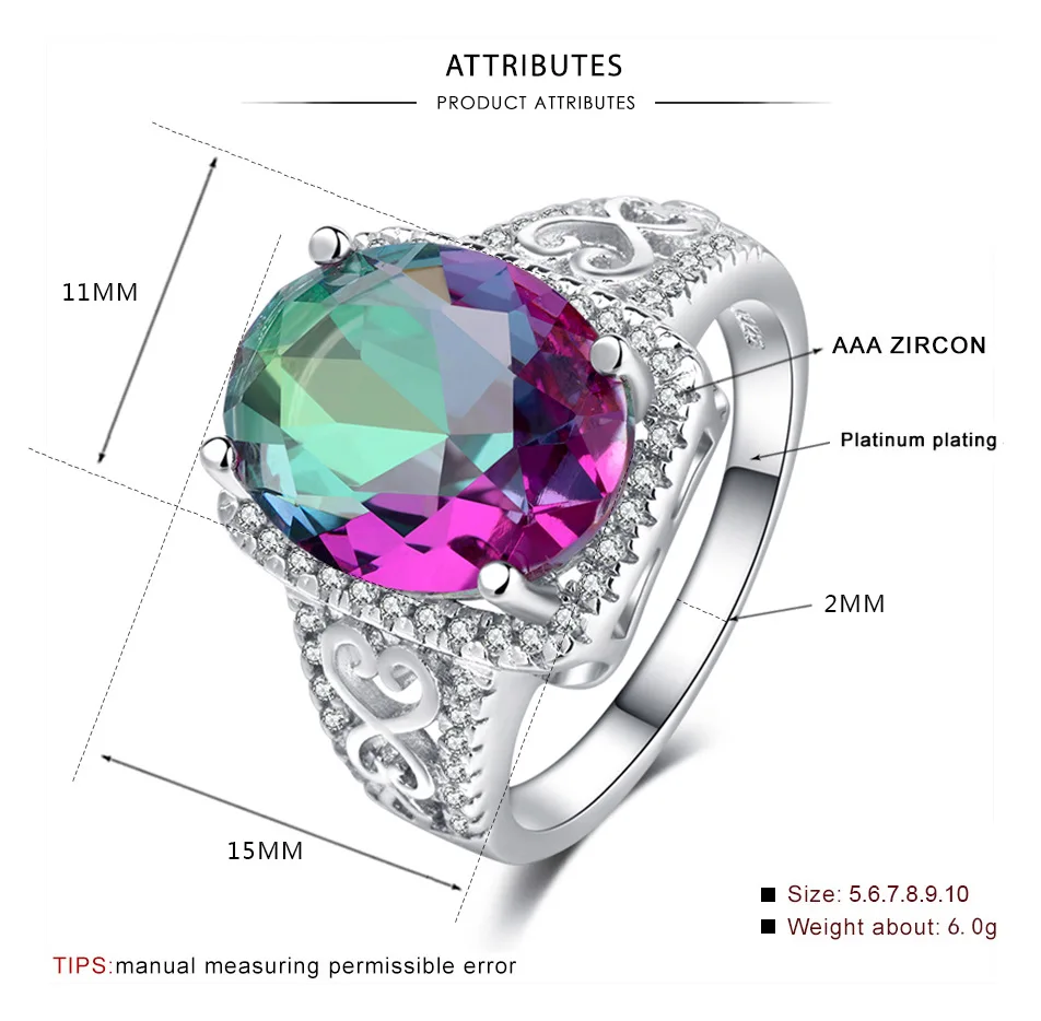 Classic Colourful High-end Zircon Rings For Women Jewelry Fashion Creative High-end Copper Engagement Ring Anelli Donna
Classic Colourful High-end Zircon Rings For Women Jewelry Fashion Creative High-end Copper Engagement Ring Anelli Donna