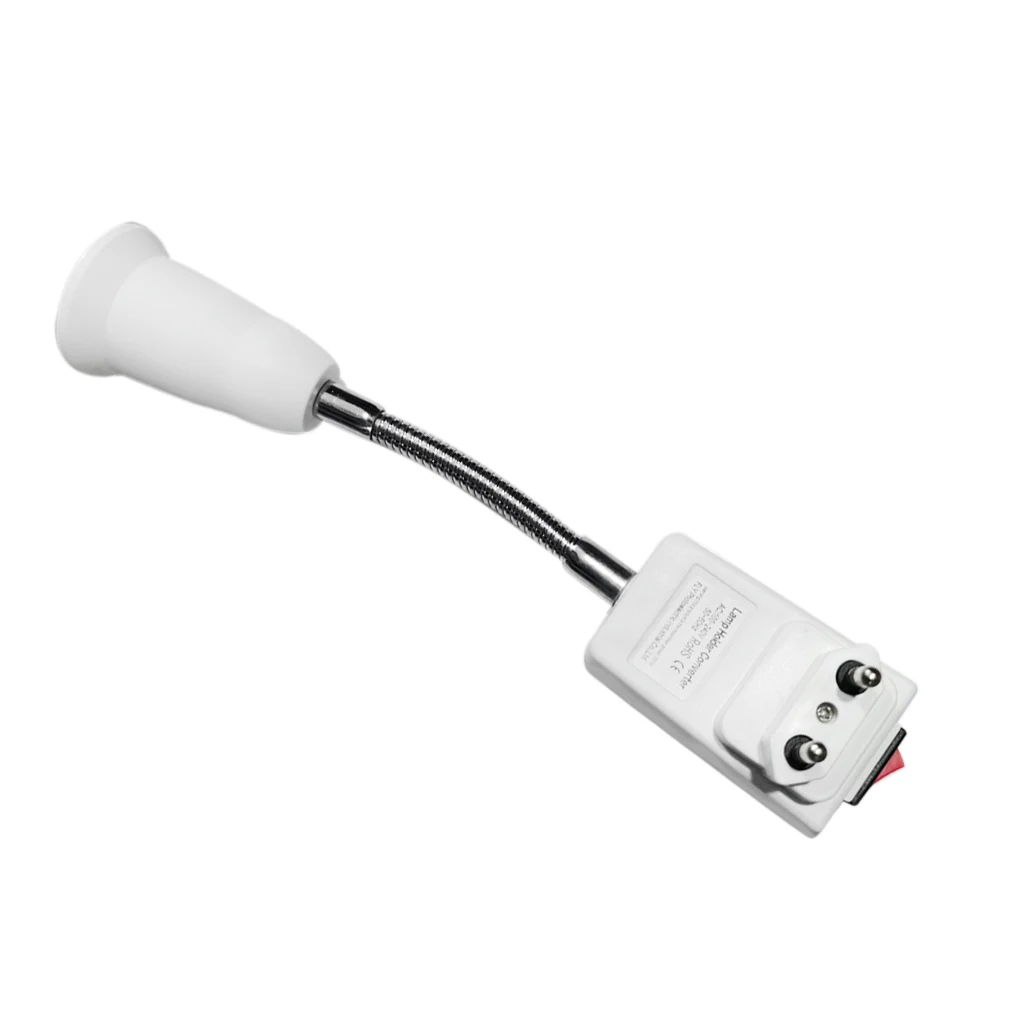 New Flexible E27 Light Lamp Bulb Adapter Socket Extend Extension Converter Wall Base Holder Screw Socket EU Plug white+silver
New Flexible E27 Light Lamp Bulb Adapter Socket Extend Extension Converter Wall Base Holder Screw Socket EU Plug white+silver