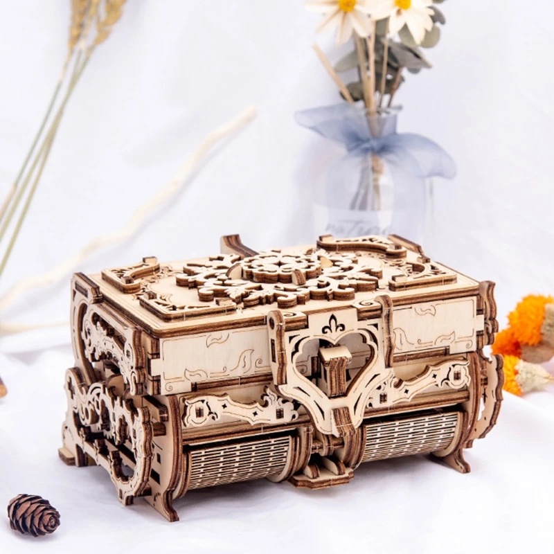 new wooden 3D assembled creative DIY puzzle wooden mechanical transmission antique box model assembled toy gift 3d puzzles
new wooden 3D assembled creative DIY puzzle wooden mechanical transmission antique box model assembled toy gift 3d puzzles