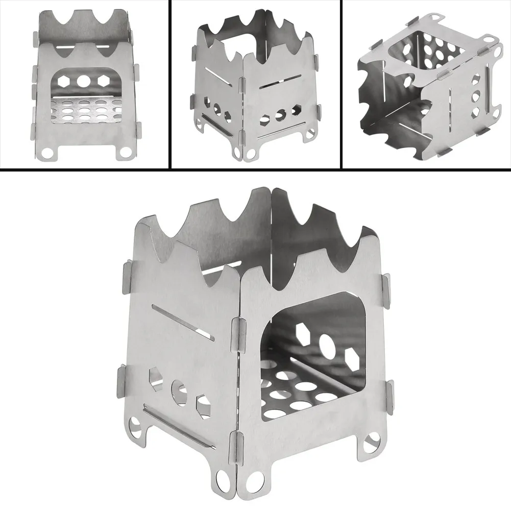 Stainless Steel Stove Lightweight Folding Wood Stove Pocket Stove With Mini Alcohol Stove For Outdoor Camping Cooking Picnic
Stainless Steel Stove Lightweight Folding Wood Stove Pocket Stove With Mini Alcohol Stove For Outdoor Camping Cooking Picnic