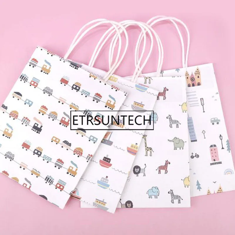 120pcs Gift Paper Bags with Handle Cartoon Animal Happy Birthday Paper Bag for Gifts Food Package Gift Bag
120pcs Gift Paper Bags with Handle Cartoon Animal Happy Birthday Paper Bag for Gifts Food Package Gift Bag