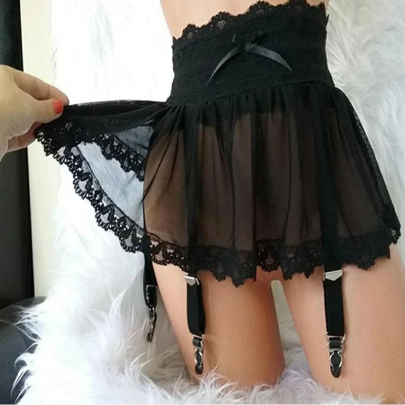 Sexy Mesh Skirt Hot Lingerie Plus Size Garter Black White Women Stocking Suspenders Garter Belt Ladies Lace Mini Skirts 
Sexy Mesh Skirt Hot Lingerie Plus Size Garter Black White Women Stocking Suspenders Garter Belt Ladies Lace Mini Skirts