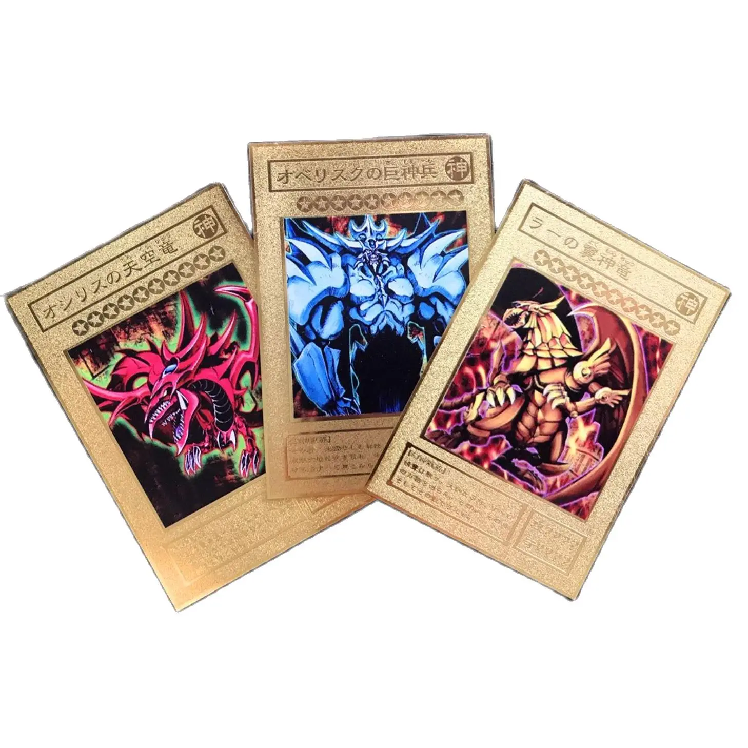 Yu Gi Oh Three Fantasy God Sky Dragon Giant God Soldier Wing Shenlong Japanese Version Color Metal Card Collection Anime Card
Yu Gi Oh Three Fantasy God Sky Dragon Giant God Soldier Wing Shenlong Japanese Version Color Metal Card Collection Anime Card