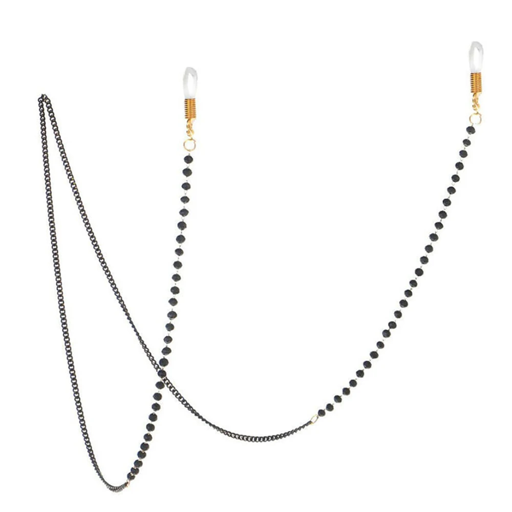 Fashion Acrylic Crystal Glasses Neck Strap Chain Acrylic Crystal Black Beads Eyeglasses Necklace Metal Sunglasses Cord Lanyard
Fashion Acrylic Crystal Glasses Neck Strap Chain Acrylic Crystal Black Beads Eyeglasses Necklace Metal Sunglasses Cord Lanyard
