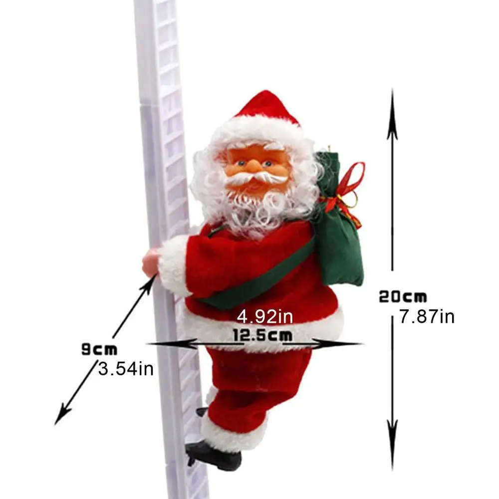 Christmas Santa Claus Music Electric Climbing Ladder Hanging Toys Christmas Funny Kids Gifts Tree Ornaments Party Decoration
Christmas Santa Claus Music Electric Climbing Ladder Hanging Toys Christmas Funny Kids Gifts Tree Ornaments Party Decoration