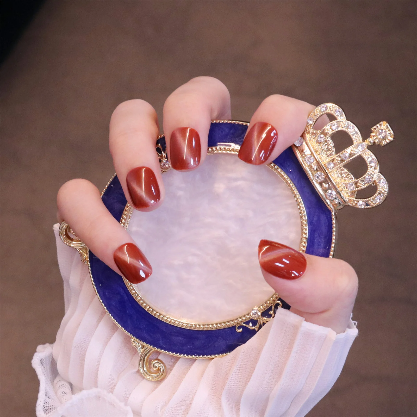 24pcs Artificial Nails With Glue Red Wear Short Paragraph Fashion Manicure Patch False Nails Save Time Wearable Nail Patch Tn 
24pcs Artificial Nails With Glue Red Wear Short Paragraph Fashion Manicure Patch False Nails Save Time Wearable Nail Patch Tn