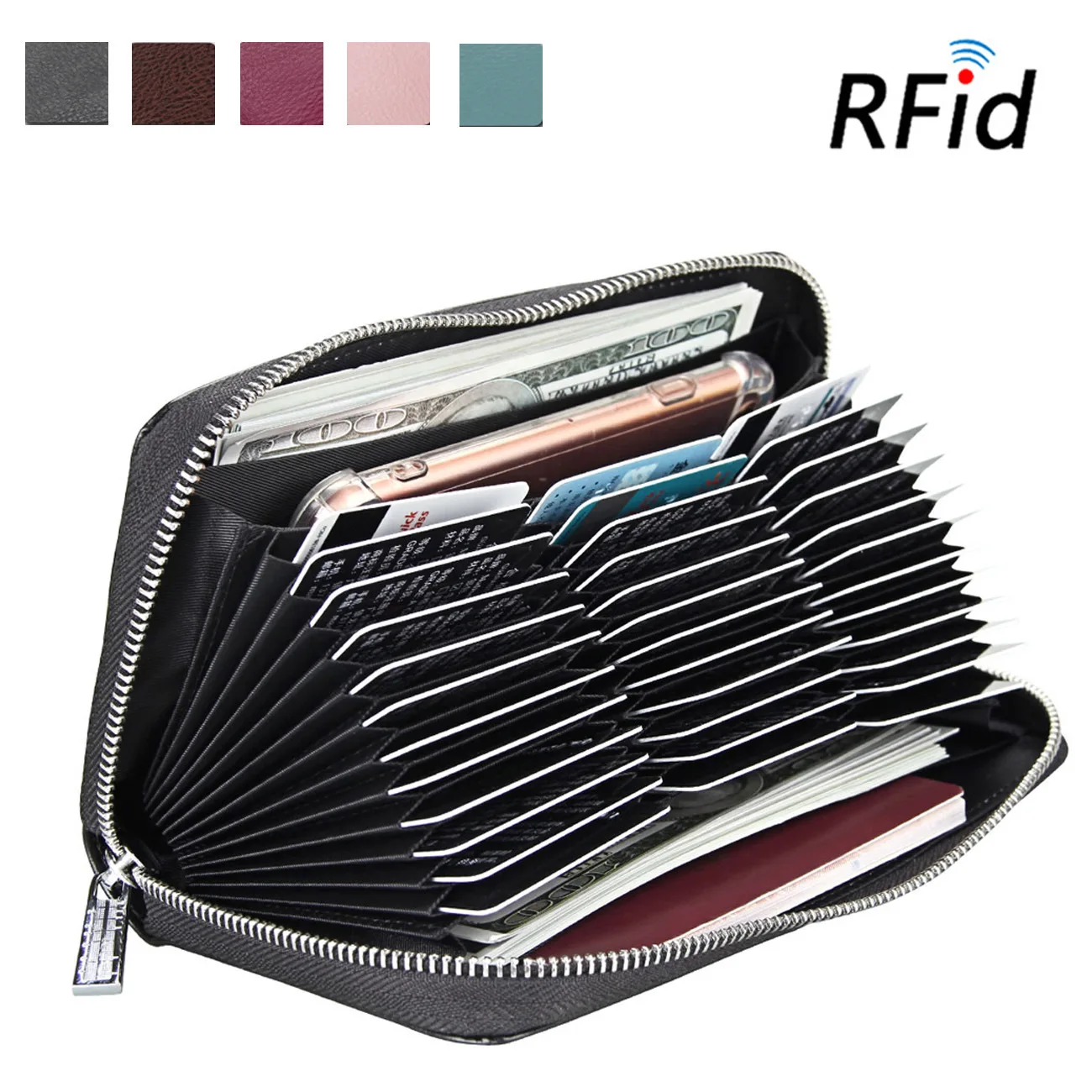 Large-Capacity Second Layer Cowhide Organ Card Holder Ladies Card Holder Men's Card Holder Multifunctional Zipper Long Wallet
Large-Capacity Second Layer Cowhide Organ Card Holder Ladies Card Holder Men's Card Holder Multifunctional Zipper Long Wallet