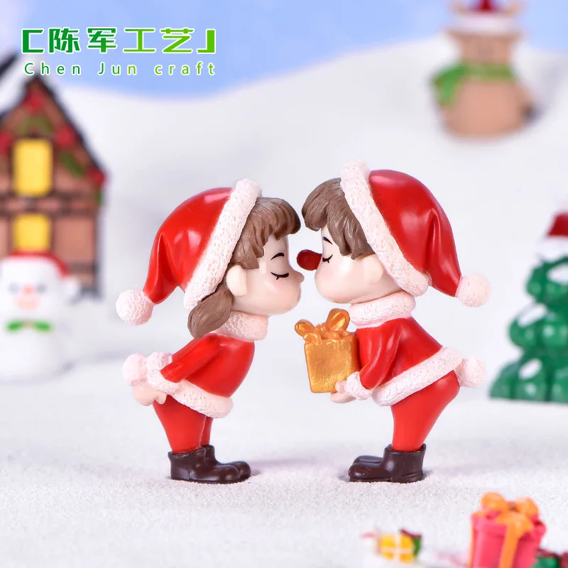 2Pc Lovely Mini Christmas Couple Dolls Ornaments Resin Figurines Decoration christmas decorations
2Pc Lovely Mini Christmas Couple Dolls Ornaments Resin Figurines Decoration christmas decorations