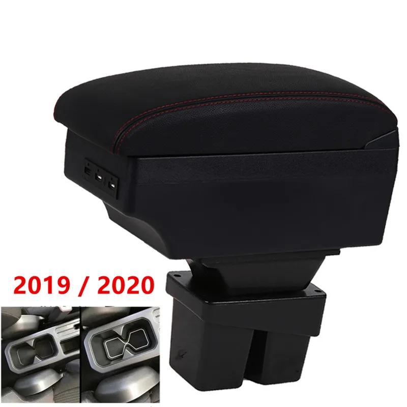 Фото Подлокотник для Suzuki Jimny 2019 2020 2021 удобный контейнер хранения черный кожаный лоток