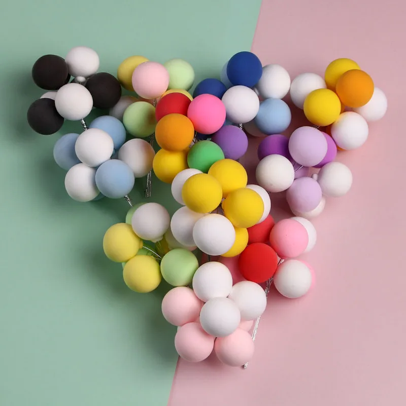 8pcs/set Colorful Clay Balloon Cake Topper Wedding Ball Cake Topper Flags Birthday Party Baby Shower Favor Dessert Decoration
8pcs/set Colorful Clay Balloon Cake Topper Wedding Ball Cake Topper Flags Birthday Party Baby Shower Favor Dessert Decoration