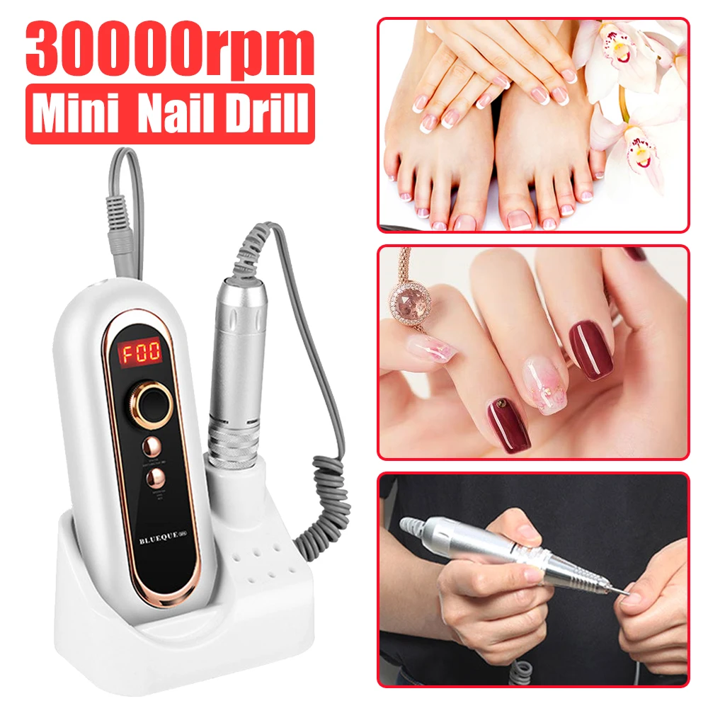 Nail Drill Machine 30000 RPM Portable Rechargeable Nail Drill Pen Apparatus for Manicure Nail Gel Polisher with Full LCD Display
Nail Drill Machine 30000 RPM Portable Rechargeable Nail Drill Pen Apparatus for Manicure Nail Gel Polisher with Full LCD Display