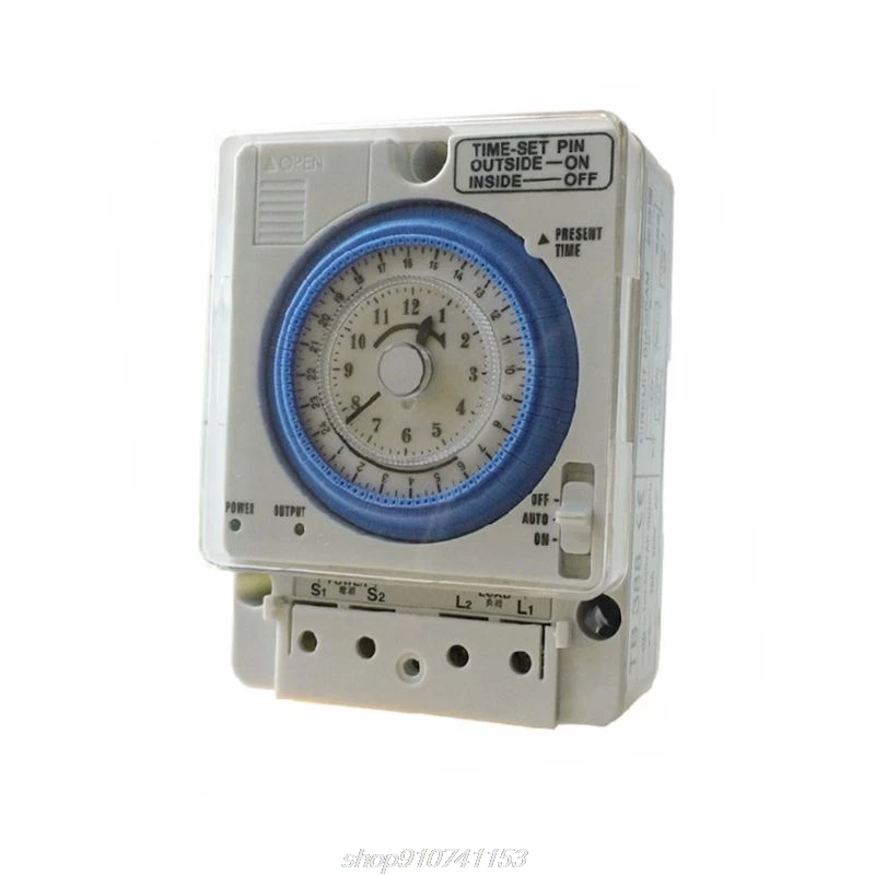 TB388 Mechanical Timer Switch 100-240V 15A 24H 96 Settings 15 Minutes Minimum Setting Interval Programmable J27 21 Dropship
TB388 Mechanical Timer Switch 100-240V 15A 24H 96 Settings 15 Minutes Minimum Setting Interval Programmable J27 21 Dropship