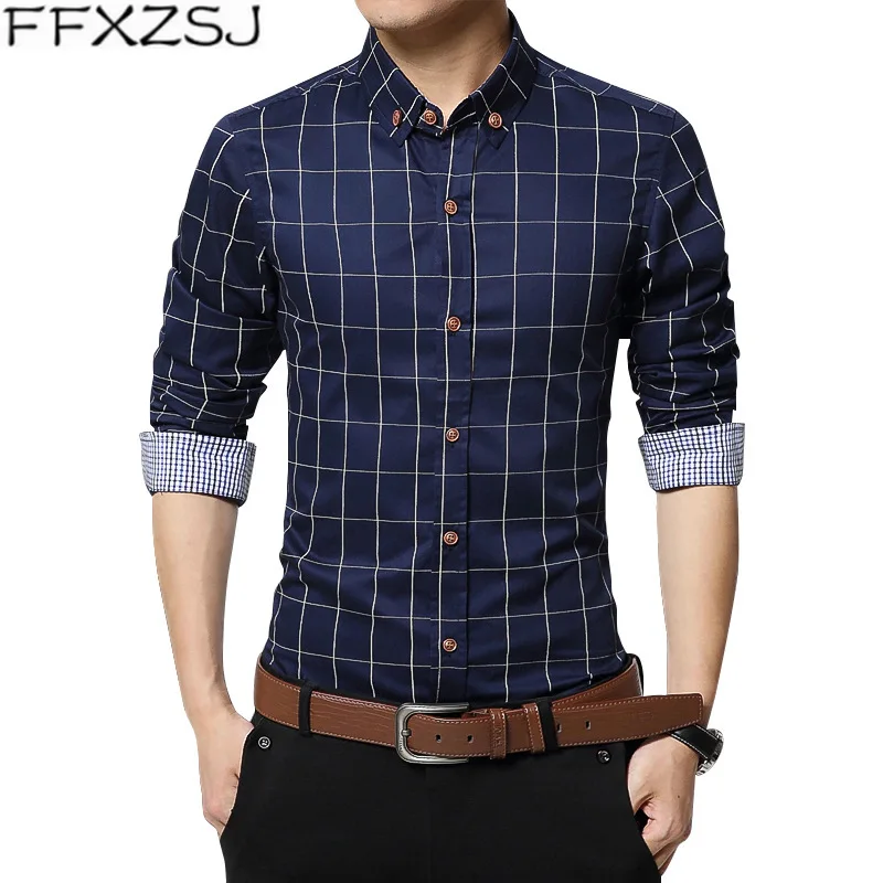 FFXZSJ Brand New Autumn Men Clothes Slim Fit Men Long Sleeve Shirt Men Plaid Cotton Casual Men Shirt Social Plus Size M-5XL
FFXZSJ Brand New Autumn Men Clothes Slim Fit Men Long Sleeve Shirt Men Plaid Cotton Casual Men Shirt Social Plus Size M-5XL
