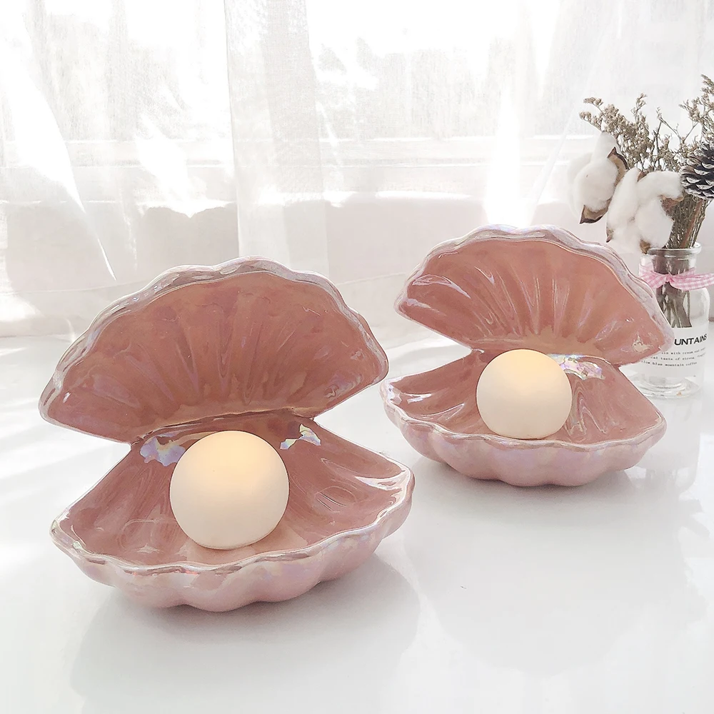 Ins Japanese Style Ceramic Shell Pearl Night Light Streamer Mermaid Fairy Shell Night Lamp For Bedside Home Decoration Xmas Gift
Ins Japanese Style Ceramic Shell Pearl Night Light Streamer Mermaid Fairy Shell Night Lamp For Bedside Home Decoration Xmas Gift
