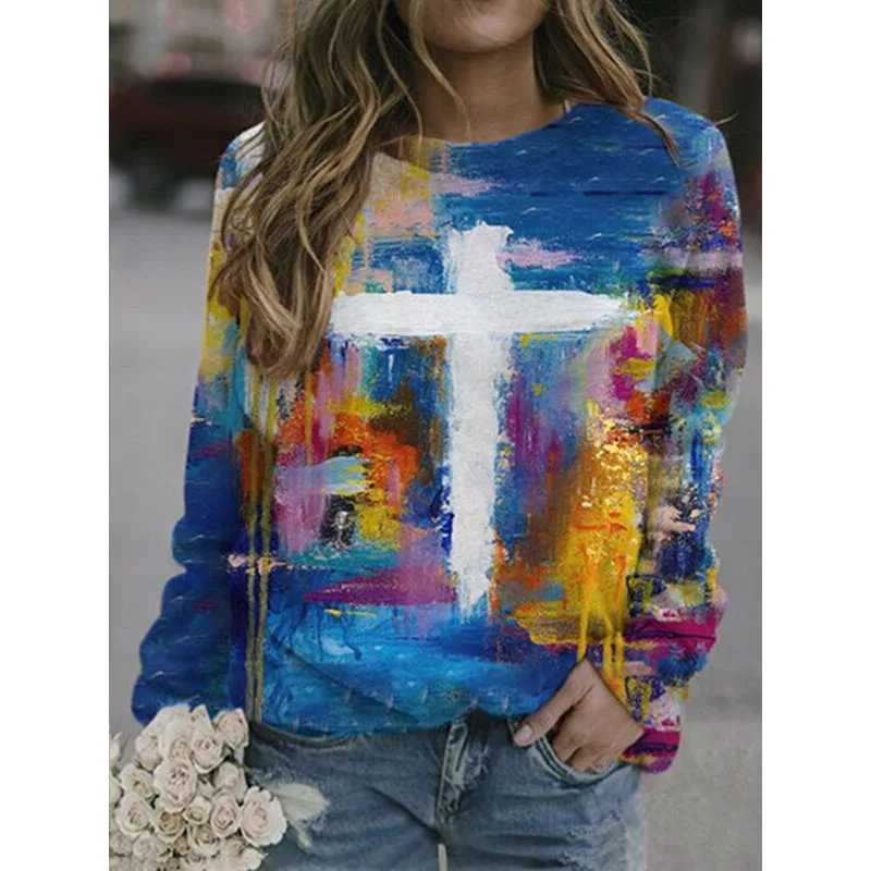 Abstract Painting Tie Dye O Neck T Shirt Plus Size Loose Vintage Harajuku Pullover Long Sleeve Tops 2021 Women Fashion Clothing
Abstract Painting Tie Dye O Neck T Shirt Plus Size Loose Vintage Harajuku Pullover Long Sleeve Tops 2021 Women Fashion Clothing