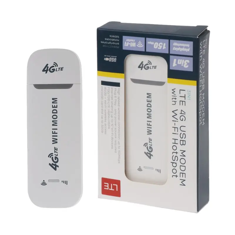4G LTE USB Modem Network Adapter With WiFi Hotspot SIM Card 4G Wireless Router For Win XP Vista 7/10 Mac 10.4 IOS
4G LTE USB Modem Network Adapter With WiFi Hotspot SIM Card 4G Wireless Router For Win XP Vista 7/10 Mac 10.4 IOS