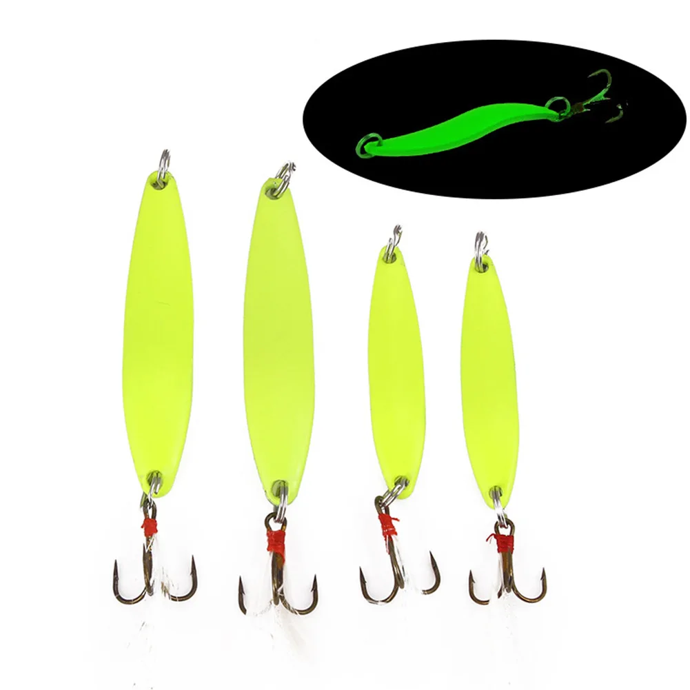 Luminous Trout Spoon 5g 7g 10g 13g Metal Fishing Lures Spinner Baits Bass Hooks Tackle Feather Treble Hook Artificial Bait Pesca
Luminous Trout Spoon 5g 7g 10g 13g Metal Fishing Lures Spinner Baits Bass Hooks Tackle Feather Treble Hook Artificial Bait Pesca