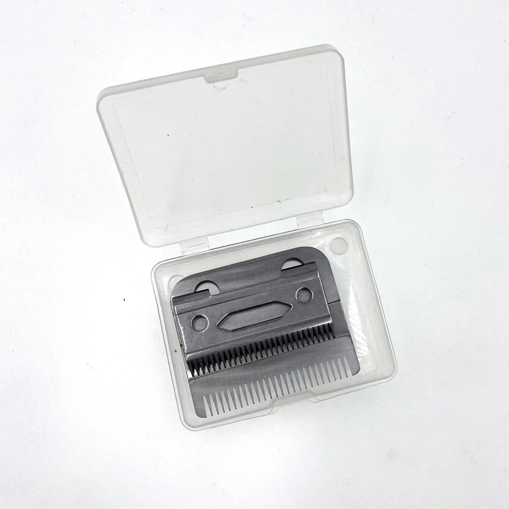 Hair clipper stainless steel blade 45mm original width replaceable carbon steel blade for KM-1990 KM-1996 KM-1997 KM-1998 etc
Hair clipper stainless steel blade 45mm original width replaceable carbon steel blade for KM-1990 KM-1996 KM-1997 KM-1998 etc