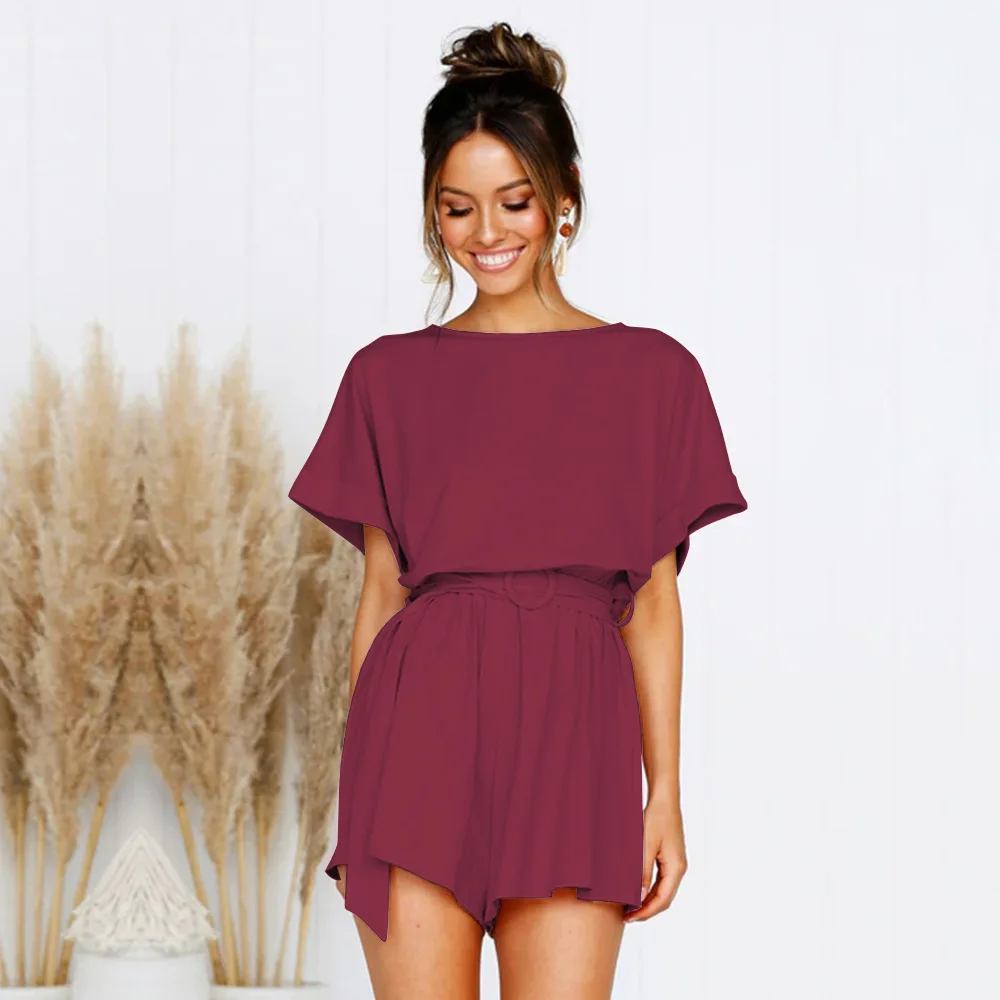 Summer New Arrival Womens Playsuit Short Sleeve Casual Straps Girls Jumpsuit Pink Sexy Ladies Clothing Female Blue Streetwear
Summer New Arrival Womens Playsuit Short Sleeve Casual Straps Girls Jumpsuit Pink Sexy Ladies Clothing Female Blue Streetwear