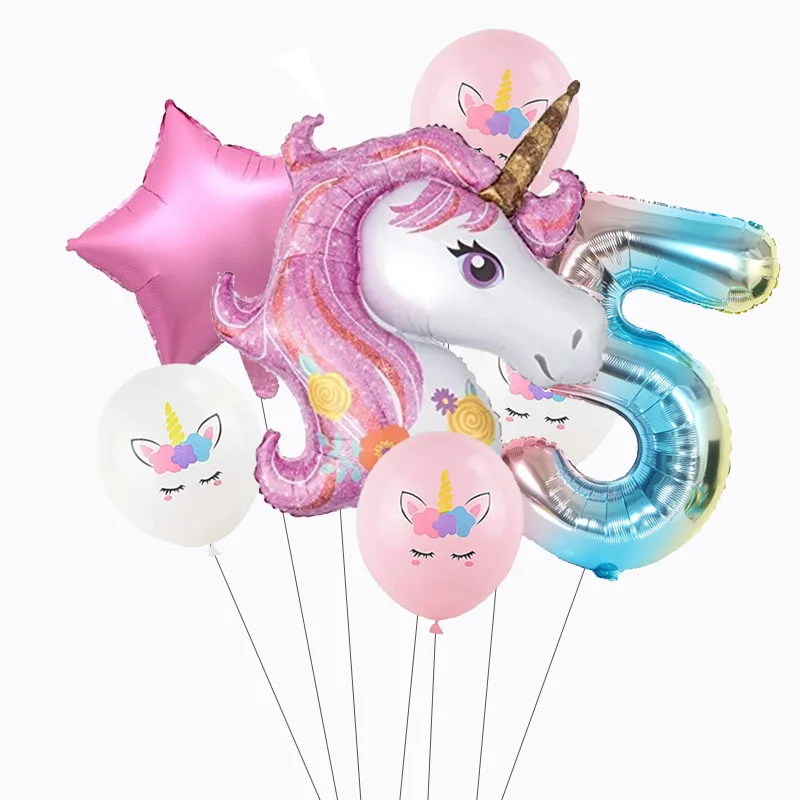 7Pcs/set Rainbow Unicorn Party Balloons 32inch Number Foil Balloon Unicorn Birthday Party Decoration Kids Baby Shower Air Globos
7Pcs/set Rainbow Unicorn Party Balloons 32inch Number Foil Balloon Unicorn Birthday Party Decoration Kids Baby Shower Air Globos