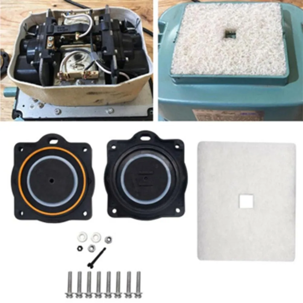 19Pcs/Set Air Valves Filter Element Screw Hose Clamp Washer FOR HIBLOW HP-80 HP-60 AIR PUMP DIAPHRAGM REBUILD REPAIR KIT
19Pcs/Set Air Valves Filter Element Screw Hose Clamp Washer FOR HIBLOW HP-80 HP-60 AIR PUMP DIAPHRAGM REBUILD REPAIR KIT