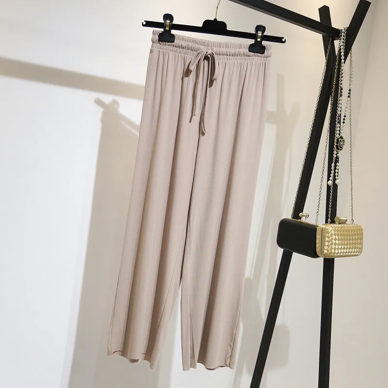 Casual ice silk wide-leg pants for women mopping pants women's summer high-waisted thin wild drape loose straight-leg pants
Casual ice silk wide-leg pants for women mopping pants women's summer high-waisted thin wild drape loose straight-leg pants