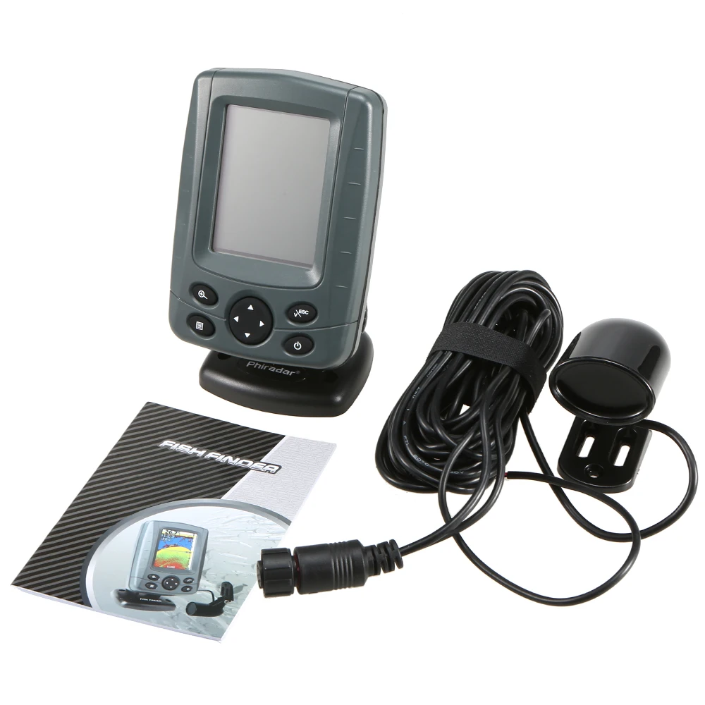 Portable Sonar Fish Finder 3.5" LCD Boat Finder 0.1M to 80M echo sounder 200/83KHz dual beam Fish Detector Depth Locator
Portable Sonar Fish Finder 3.5" LCD Boat Finder 0.1M to 80M echo sounder 200/83KHz dual beam Fish Detector Depth Locator