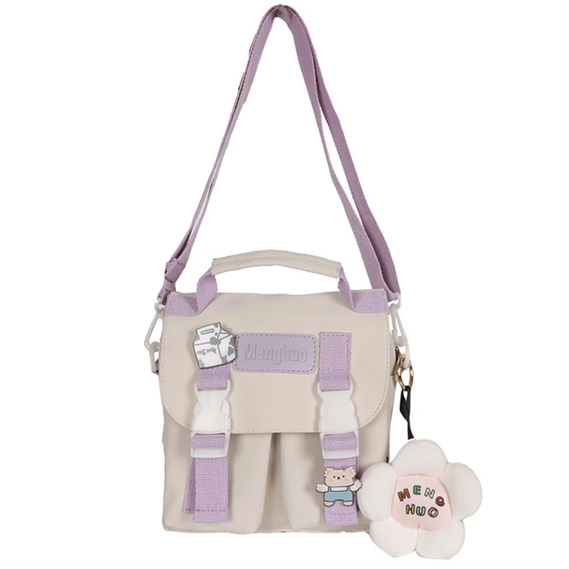 066F Square Crossbody Bag Polyester-cotton Flap Shoulder Purse for Women Teenage Fashion Messenger Bag with Adjustable Strap
066F Square Crossbody Bag Polyester-cotton Flap Shoulder Purse for Women Teenage Fashion Messenger Bag with Adjustable Strap