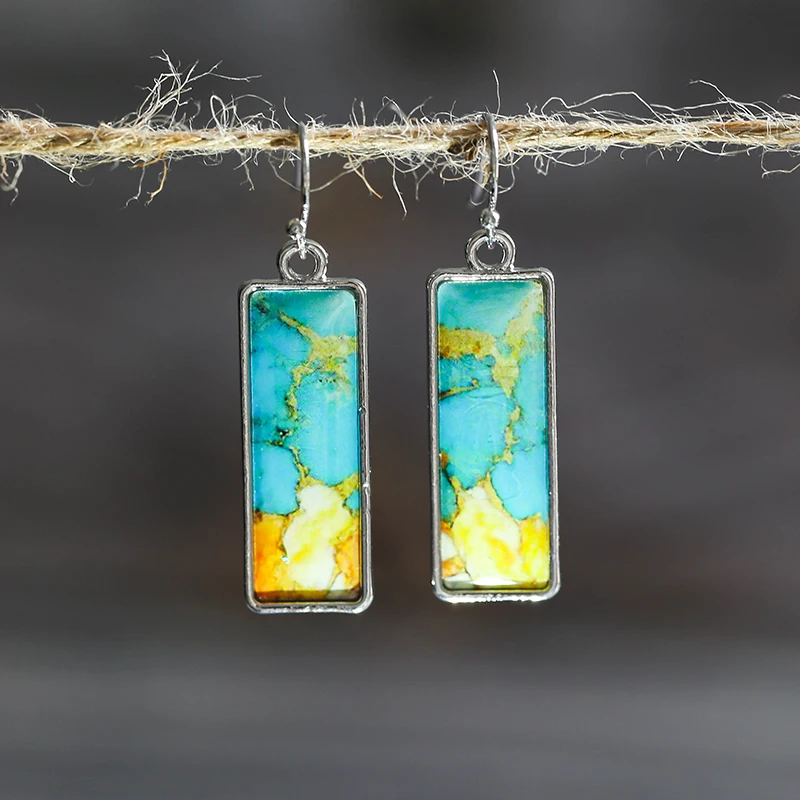 Fashion Vintage Square Earrings In Colorful Glaze Drop Classic Women Marbled Long Dangle Jewelry Accessories
Fashion Vintage Square Earrings In Colorful Glaze Drop Classic Women Marbled Long Dangle Jewelry Accessories