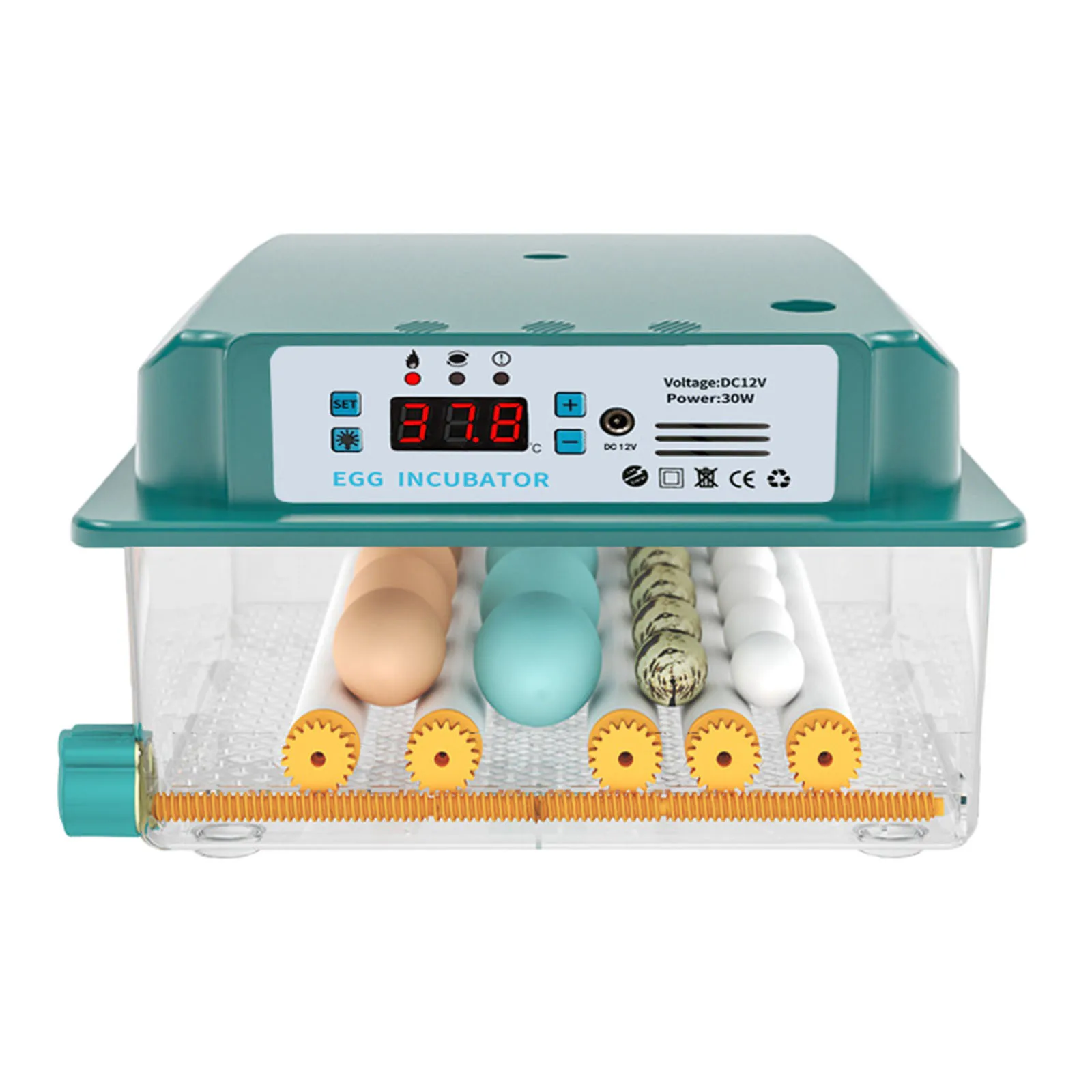 Household 16 Egg Incubator Fully Automatic Turning Temperature Control for Eggs Poultry Hatcher Machine EU Plug
Household 16 Egg Incubator Fully Automatic Turning Temperature Control for Eggs Poultry Hatcher Machine EU Plug