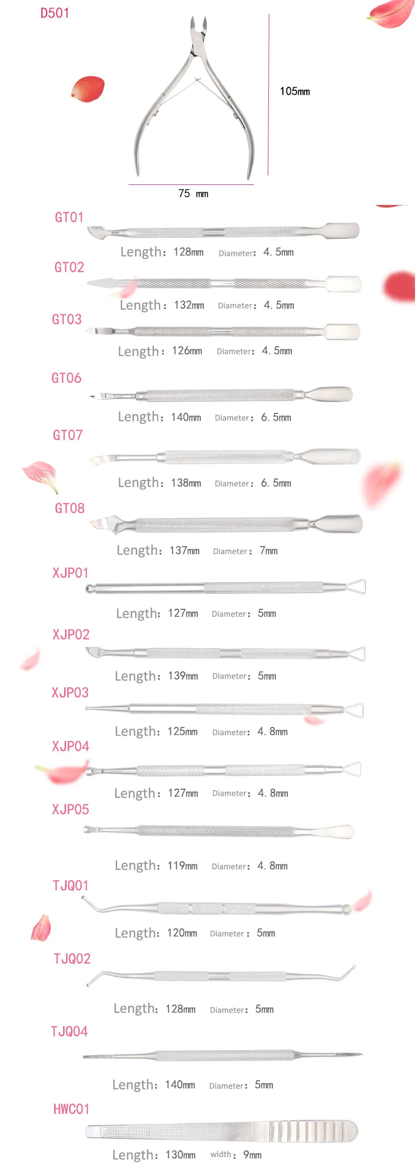 Cuticle Remover Dead Skin Pusher Surgical Grade Stainless Steel Nail Clipper Art Manicure Tools Scraper Nail Cleaner Trimmer
Cuticle Remover Dead Skin Pusher Surgical Grade Stainless Steel Nail Clipper Art Manicure Tools Scraper Nail Cleaner Trimmer
