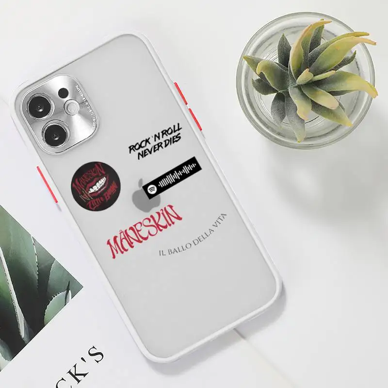 Maneskin Damiano David Phone Case For iPhone 12 11 Mini Pro XR XS Max 7 8 Plus X Matte transparent White Back Cover
Maneskin Damiano David Phone Case For iPhone 12 11 Mini Pro XR XS Max 7 8 Plus X Matte transparent White Back Cover