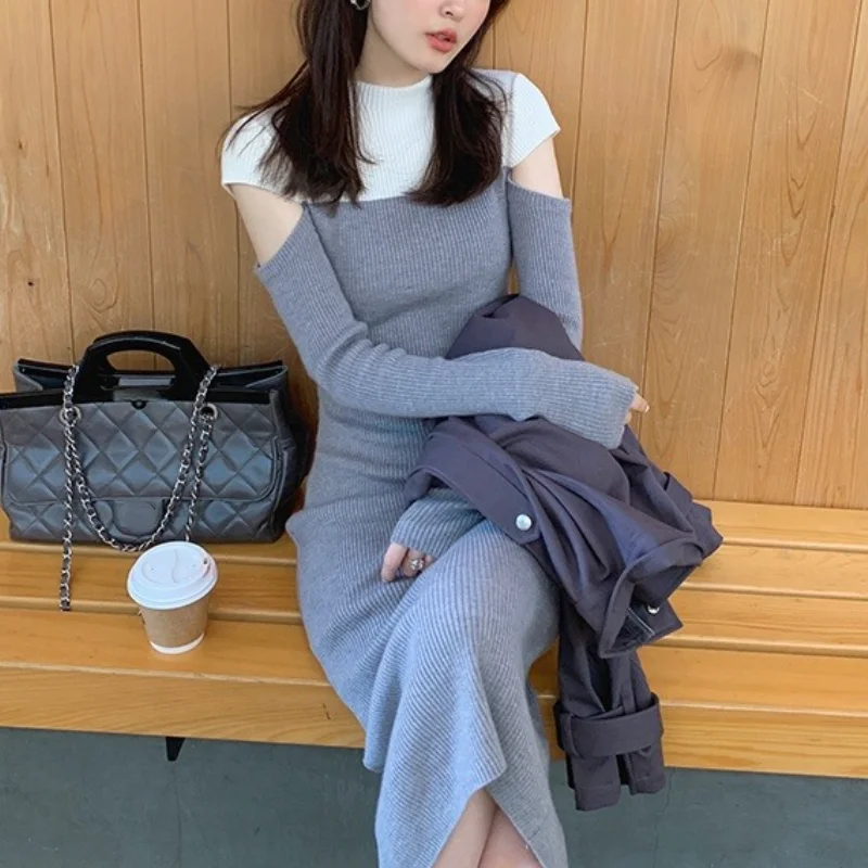 French Vintage Sweater Dress Women Casual Long Sleeve Knitted Dress Office Lady Slim One Piece Dress Korean Fashion 2021 Autumn
French Vintage Sweater Dress Women Casual Long Sleeve Knitted Dress Office Lady Slim One Piece Dress Korean Fashion 2021 Autumn