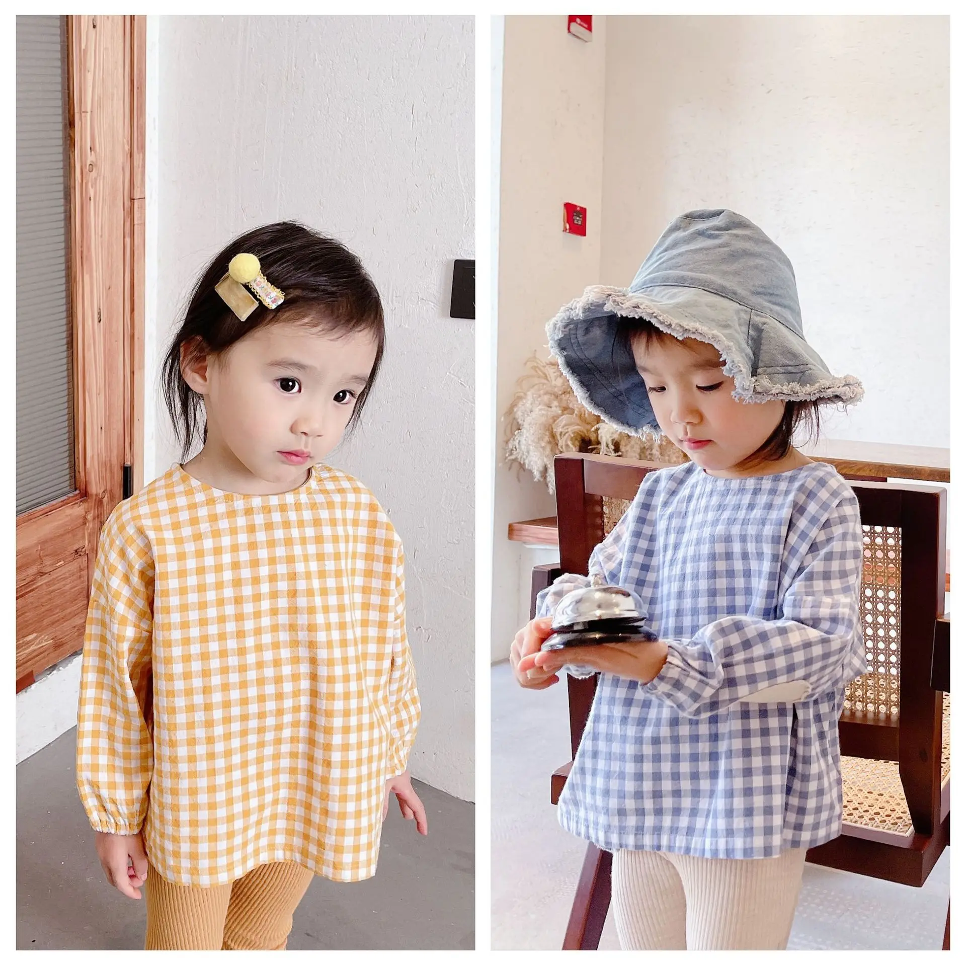 Children's Clothing Spring Autumn New Baby Girls Shirts Korean Casual Loose Plaid Blouse for Girl Toddler Kids Lomg Sleeve Shirt
Children's Clothing Spring Autumn New Baby Girls Shirts Korean Casual Loose Plaid Blouse for Girl Toddler Kids Lomg Sleeve Shirt