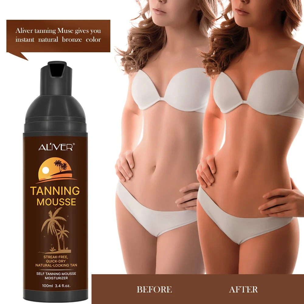 100ml Tanning mousse Bronze tanning cream sunless wheat color helps melanin tanning sun tanning self tanning body moisturizer
100ml Tanning mousse Bronze tanning cream sunless wheat color helps melanin tanning sun tanning self tanning body moisturizer
